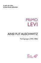Ainsi fut Auschwitz | Levi, Primo