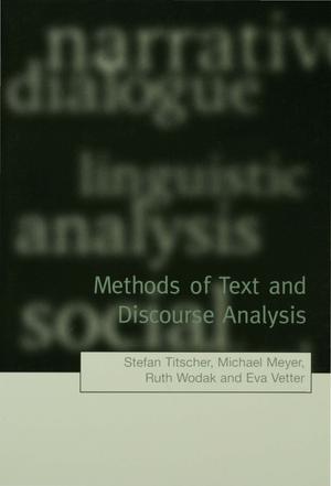 Methods of Text and Discourse Analysis : In Search of Meaning Ed. 1 ...
