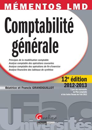 Mémento Lmd Comptabilité Générale 2012 2013 Ed 12 - 